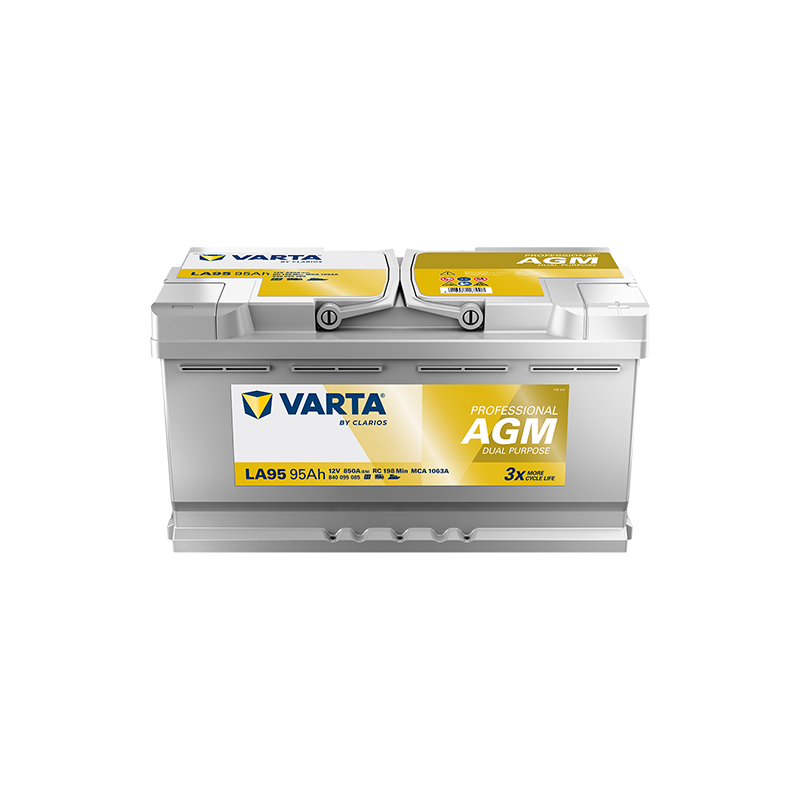 Montaje de Bateria Varta LA95 95Ah 850A 12V Professional Dual Purpose Agm - 1