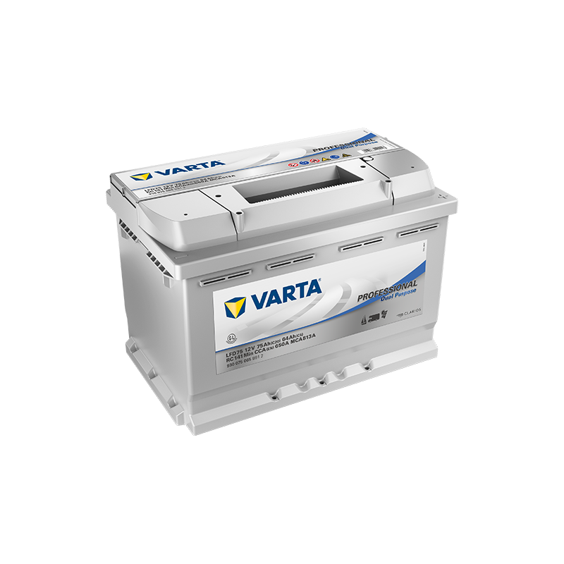 Montaje de Bateria Varta LFD75 75Ah 650A 12V Professional Dual Purpose - 1