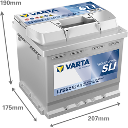 Montaje de Bateria Varta LFS52 52Ah 470A 12V Professional Starter - 2