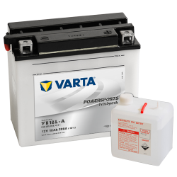 Montaje de Bateria Varta YB18L-A 518015018 18Ah 200A 12V Powersports Freshpack