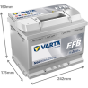 Montaje de Bateria Varta N60 60Ah 640A 12V Blue Dynamic Efb - 2