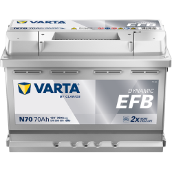 Montaje de Bateria Varta N70 70Ah 760A 12V Blue Dynamic Efb - 1