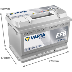 Montaje de Bateria Varta N70 70Ah 760A 12V Blue Dynamic Efb - 2