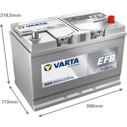 Montaje de Bateria Varta N85 85Ah 800A 12V Blue Dynamic Efb - 2